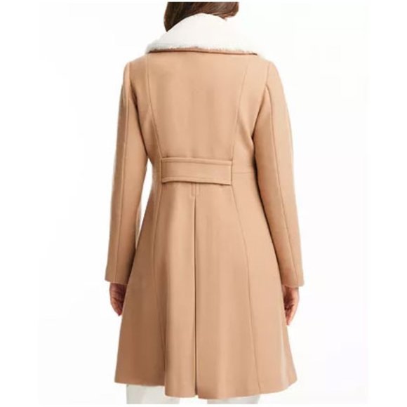 Kate Spade Faux-Fur-Collar Walker Coat - Picture 4 of 4